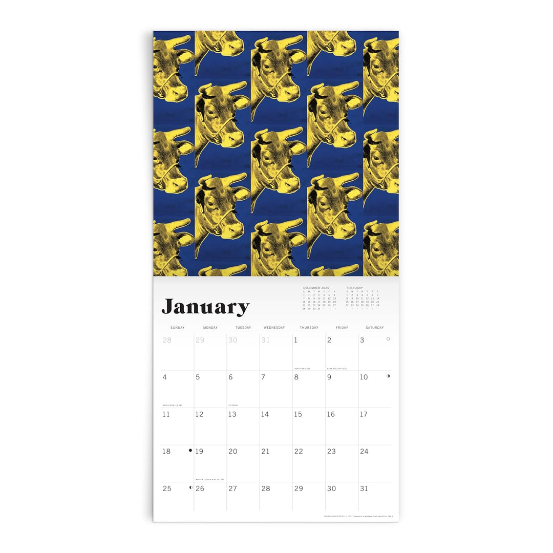 Andy Warhol: Classic 2026 Wall Calendar