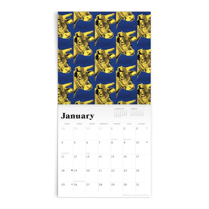 Andy Warhol: Classic 2026 Wall Calendar