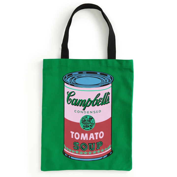 Andy Warhol: Soup Can Green Canvas Tote Bag