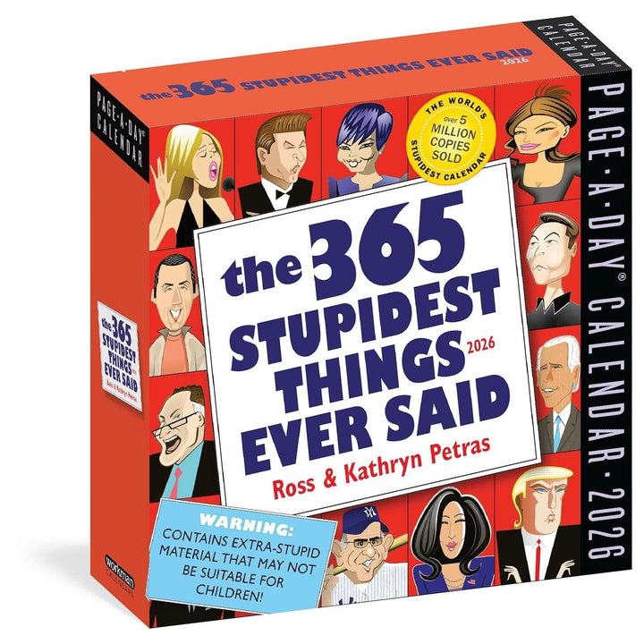 Page-A-Day Calendar 2026: 365 Stupidest Things Ever Said