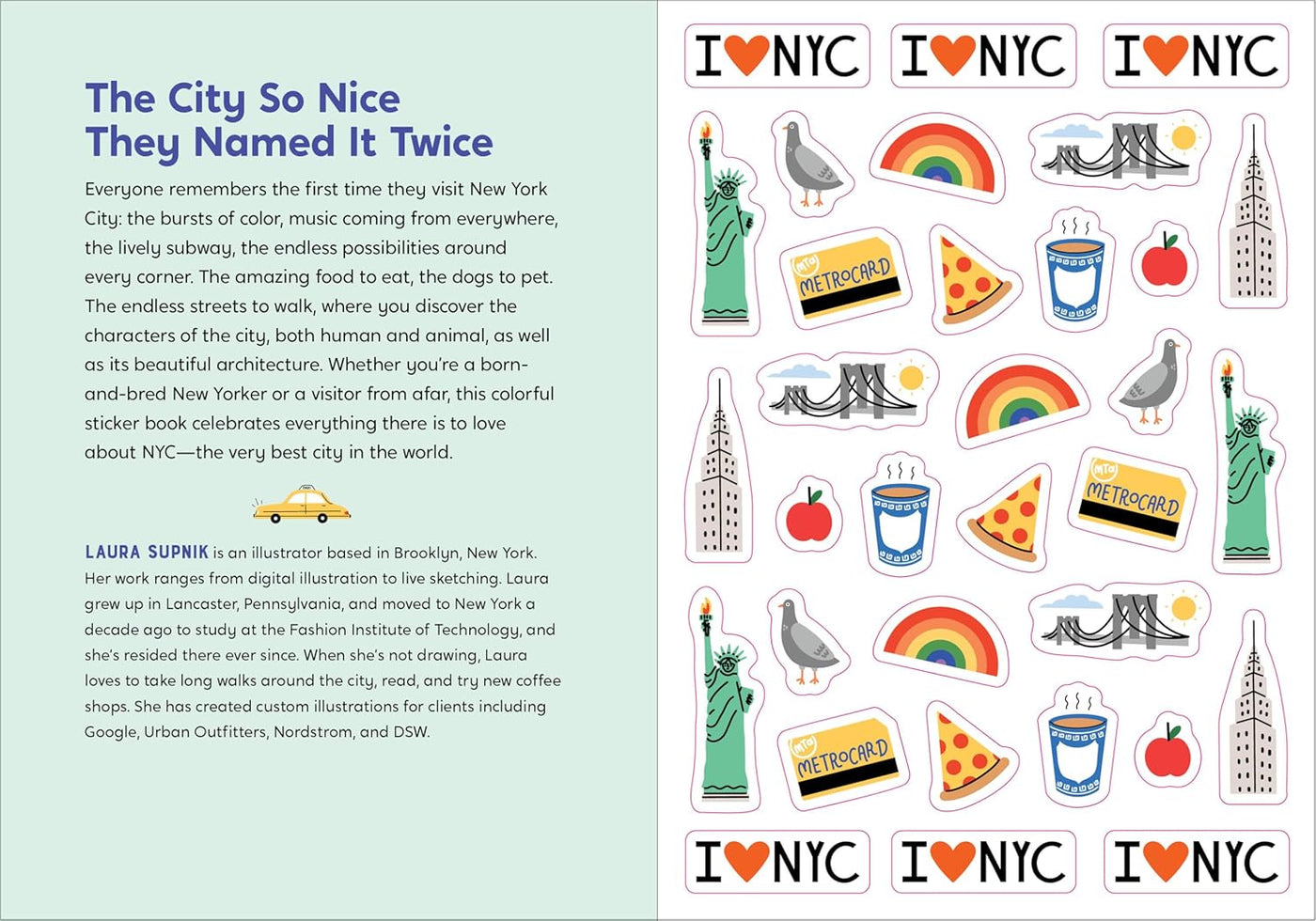 I Love New York City Sticker Book