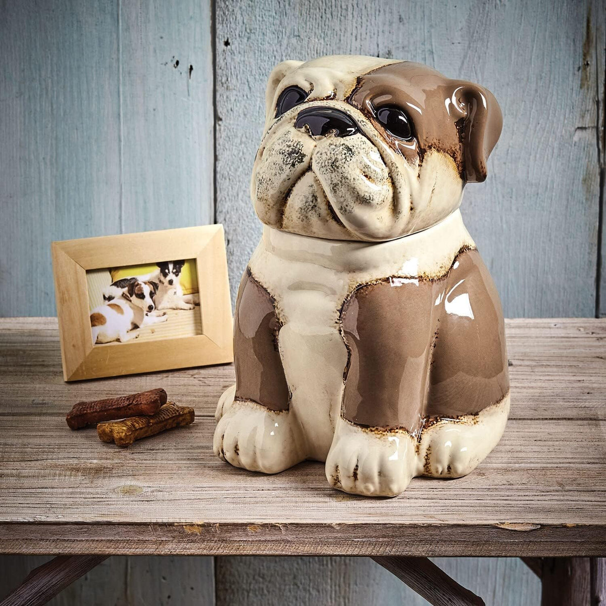 Bulldog Ceramic Canister