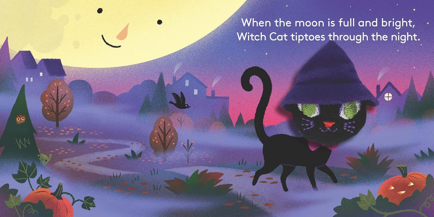 Little Witch Cat Puppet Book