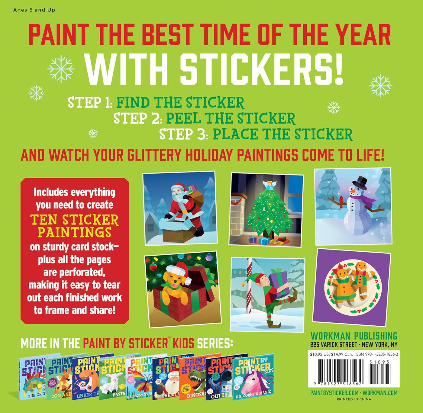 Paint by Sticker Kids: Holly Jolly Christmas