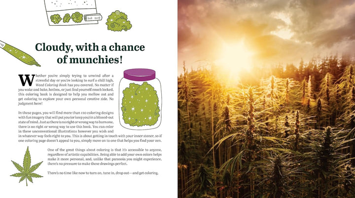 Weed Coloring Book