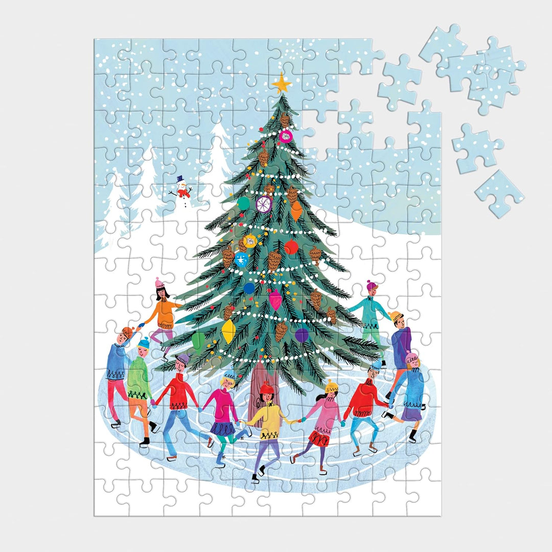 Tree Skaters 130-Piece Mini Puzzle Ornament