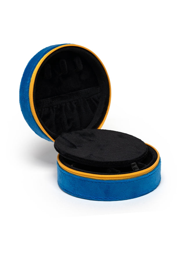 Caviar Tin Velvet Jewelry Zip Case