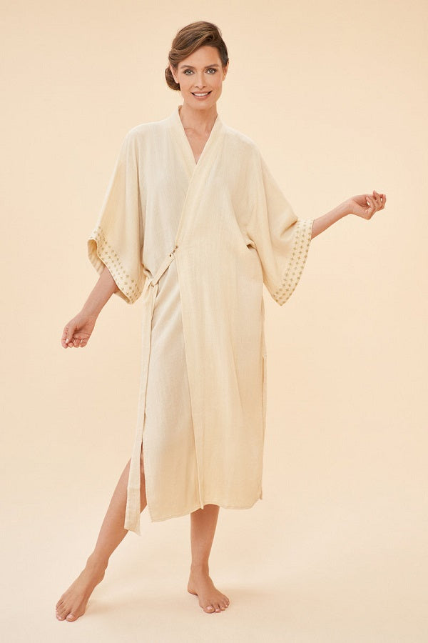 Organic Cotton Retreat Gown - Coconut
