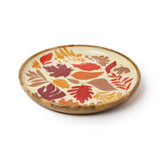 Falling Leaves Hand-Crafted Wood Tray - Small