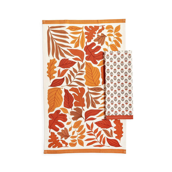 Falling Leaves Set of 2 Dish Towels
