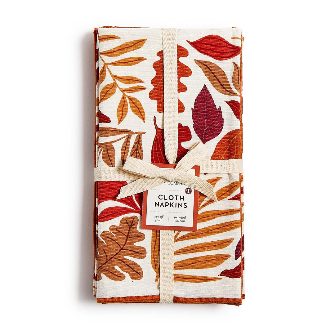 Falling Leaves Set of 4 Cloth Napkins
