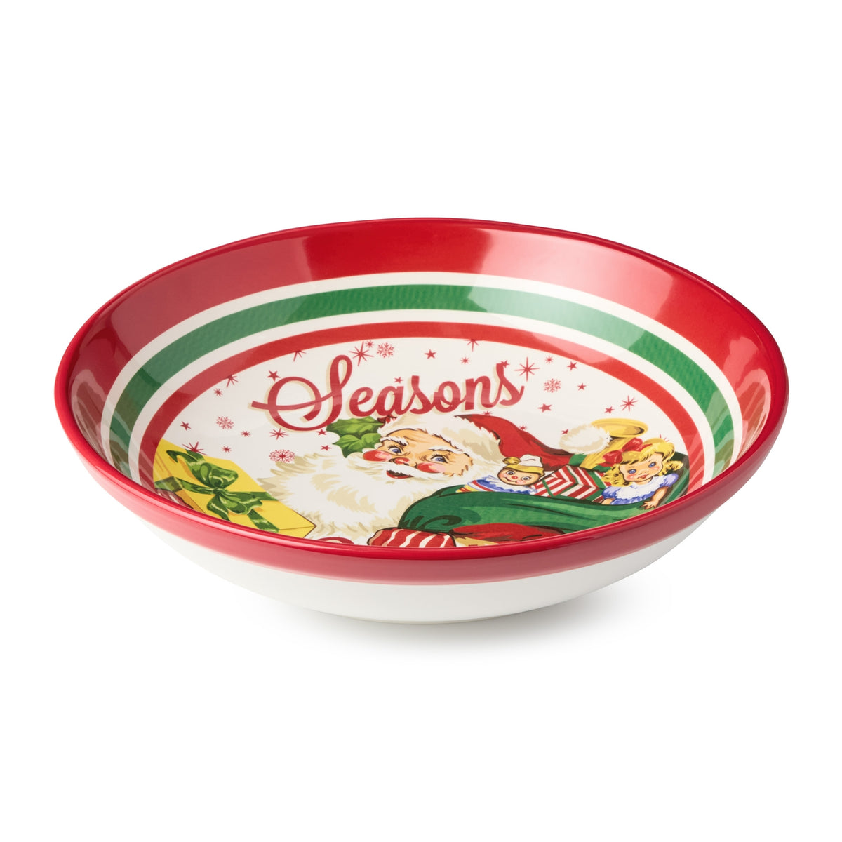 Santa's Retro Serving/Pasta Bowl 13 x 3
