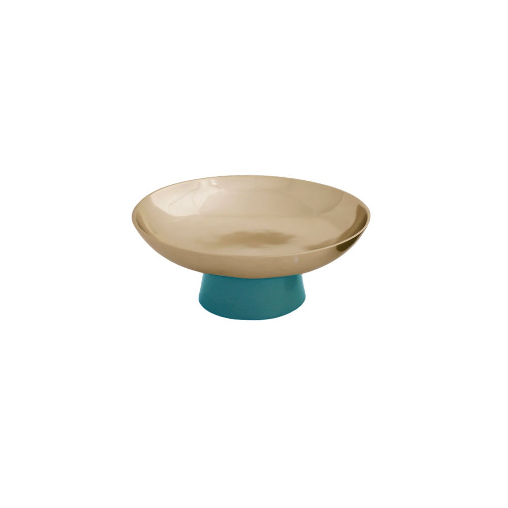 Carnaval Sierra Modern Small Bowl With Base - Blue