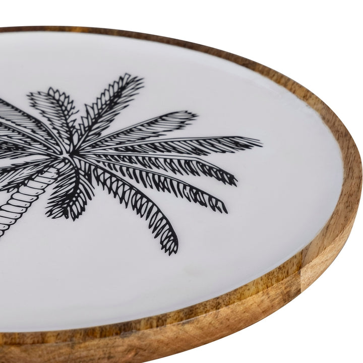 Mango Wood Palm Tree Serving Plate