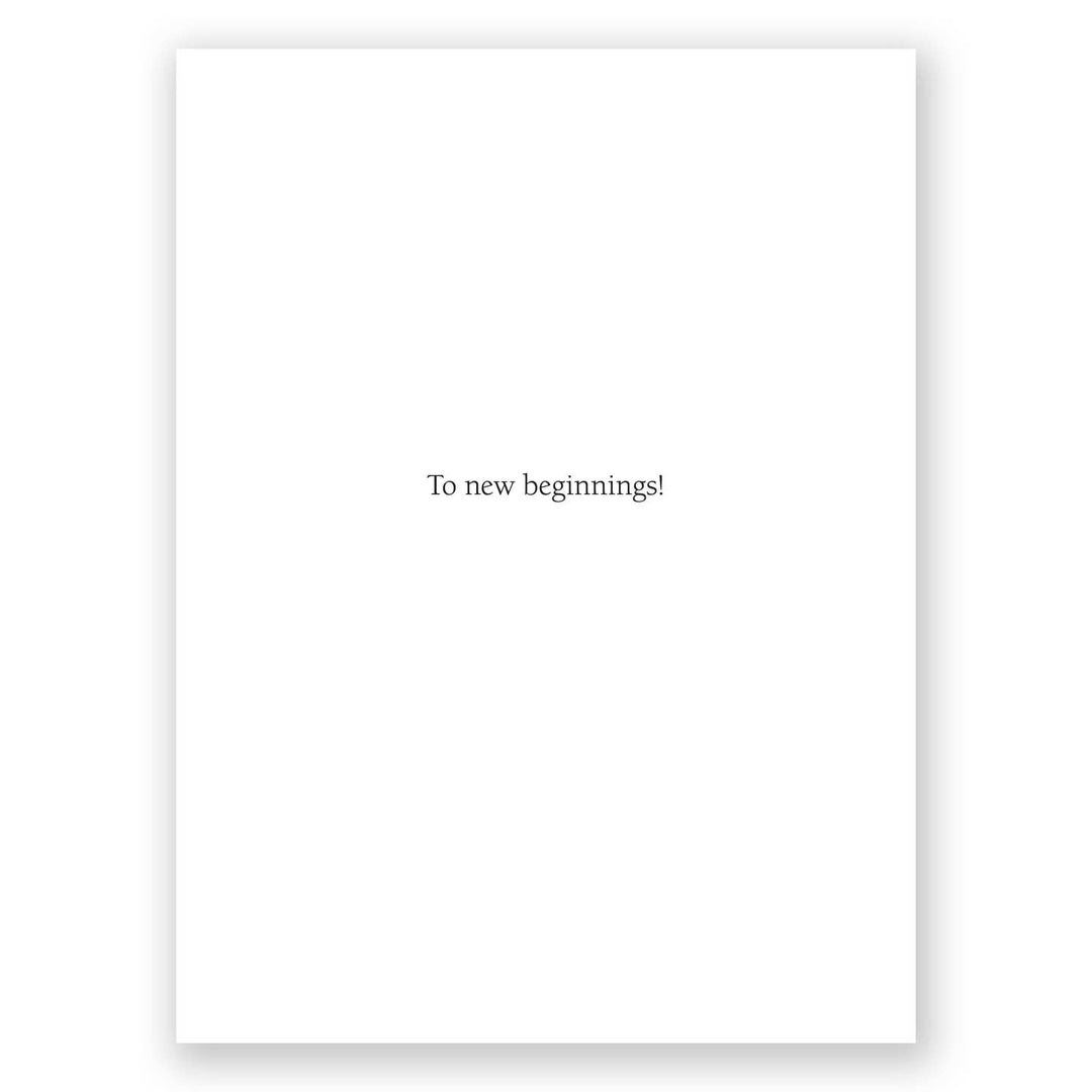 To New Beginnings New Year Holiday Card