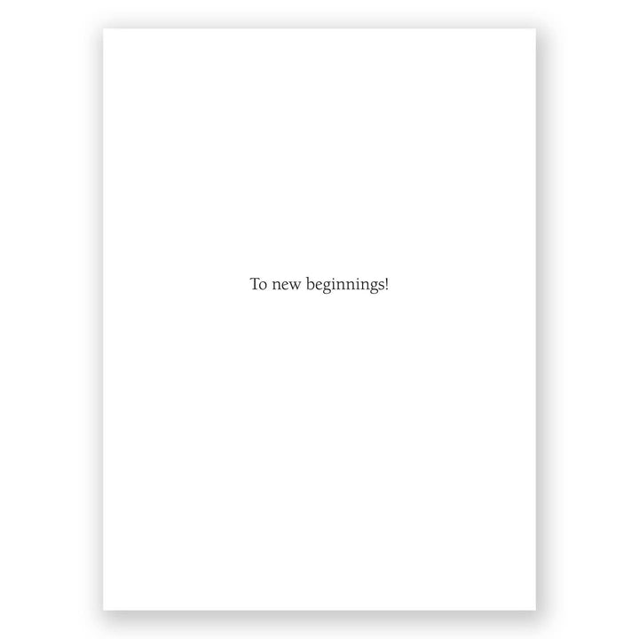 To New Beginnings New Year Holiday Card