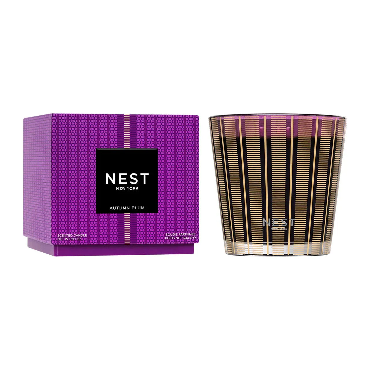 Autumn Plum Luxury 3-Wick Candle 21.2 Oz.