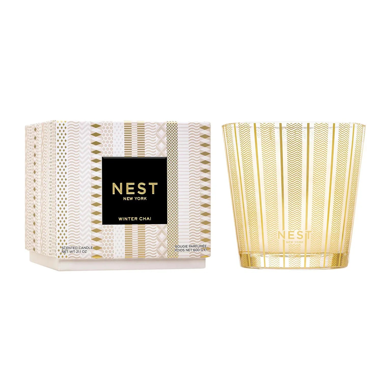 Winter Chai Luxury 3-Wick Candle 21.2 Oz.