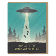 UFO Birthday Wishes Birthday Card - Just Fabulous Palm Springs