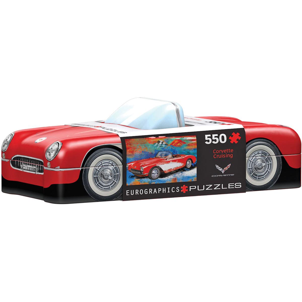 Corvette Cruising Tin Puzzle