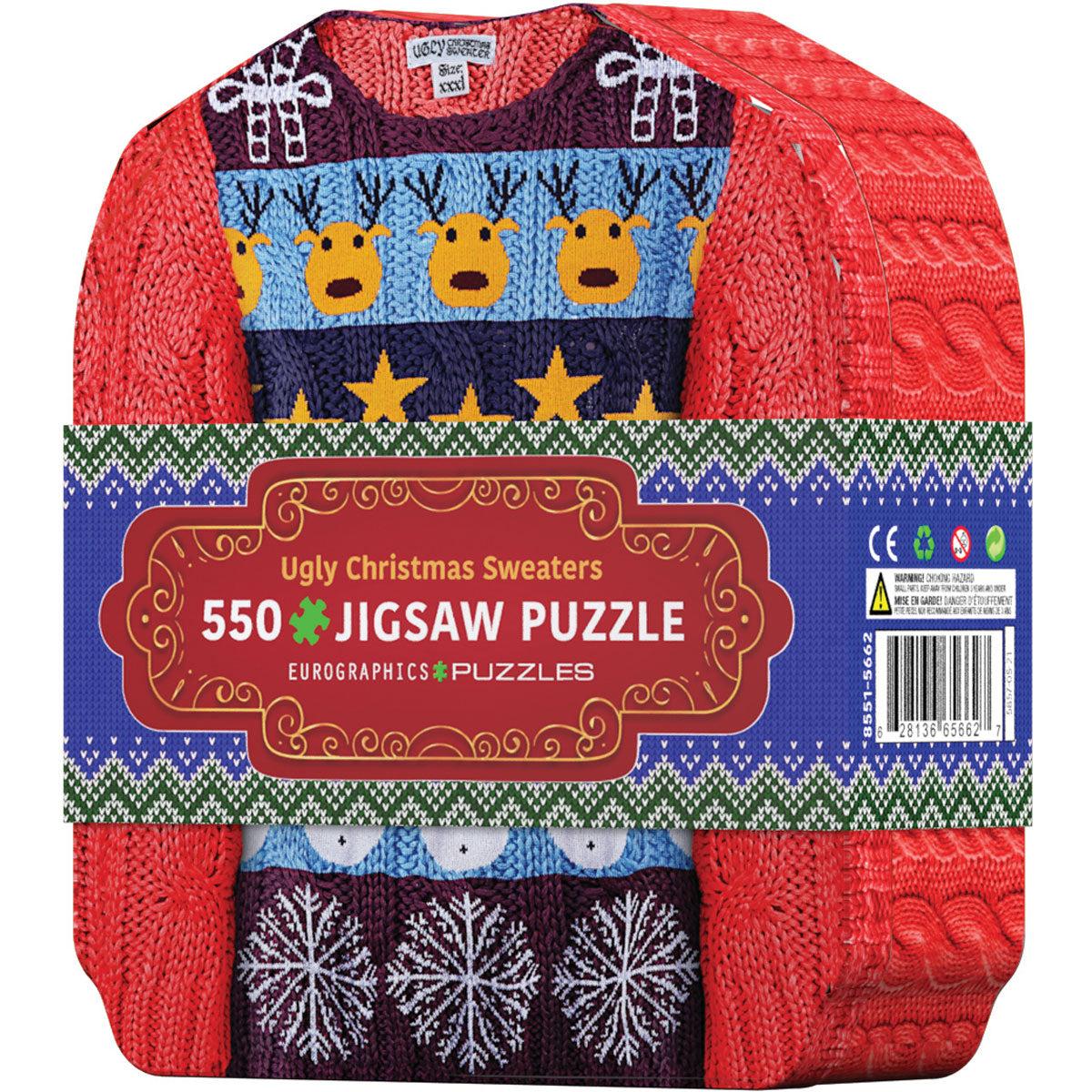 Ugly Christmas Sweaters Tin Puzzle