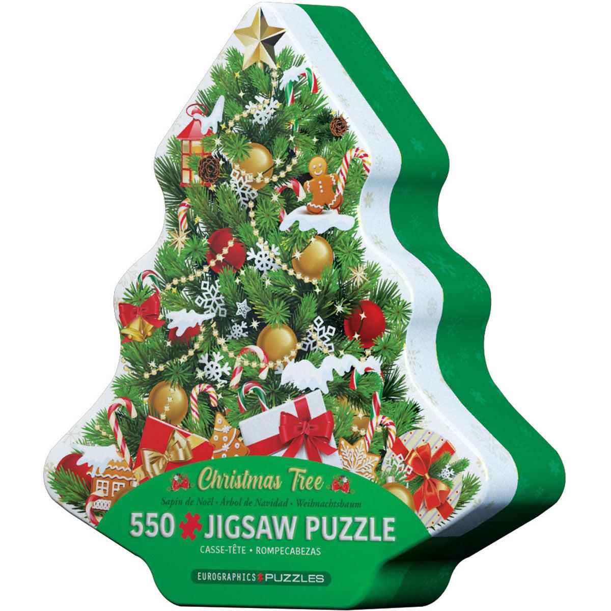 Christmas Tree Tin  550 Shaped Tin Puzzle