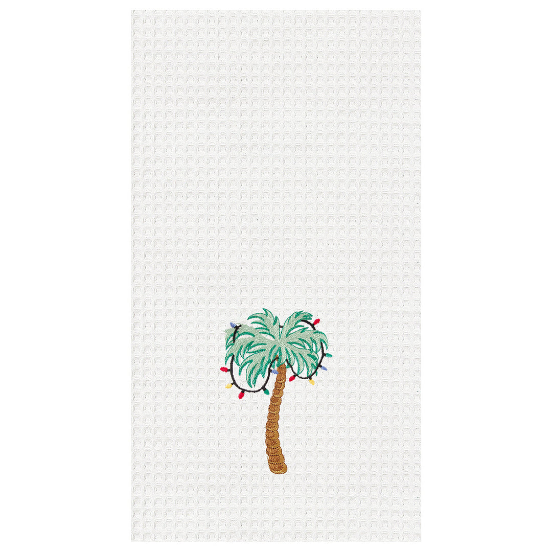 Palm Tree With Lights Kitchen Towel