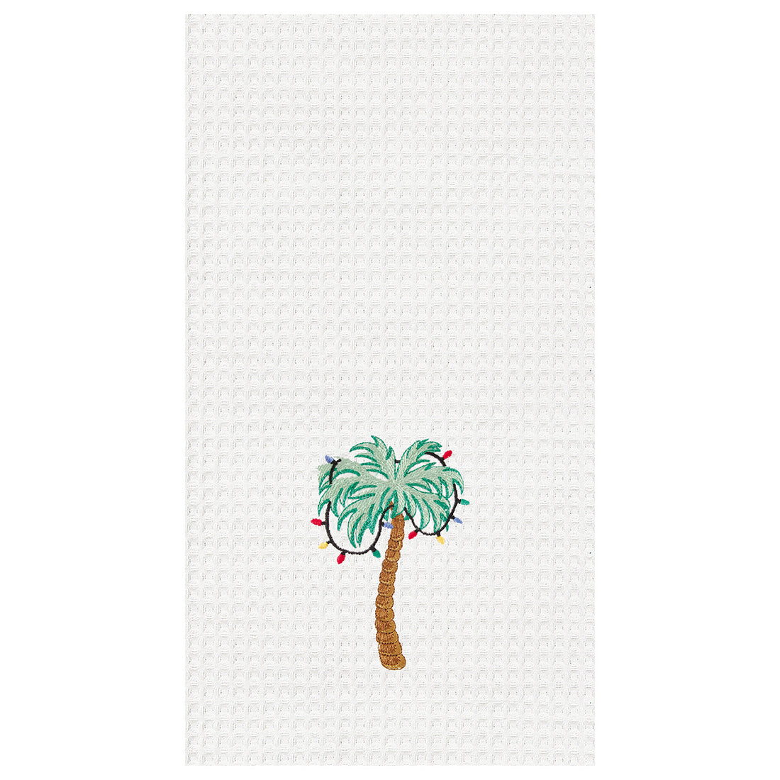 Palm Tree With Lights Kitchen Towel