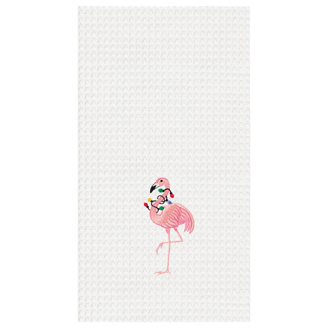 Flamingo With Lights Kitchen Towel