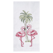 Flamingo Palm Kitchen Towel