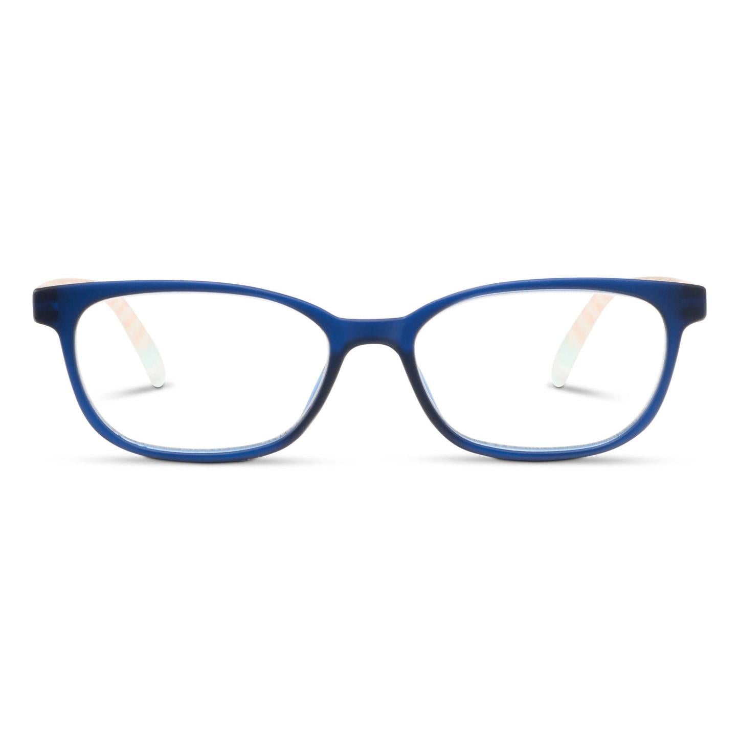 Beach Read Reading Glasses - Navy/Summer Stripe