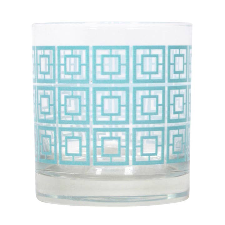 Breezeway Rocks Glass - Blue