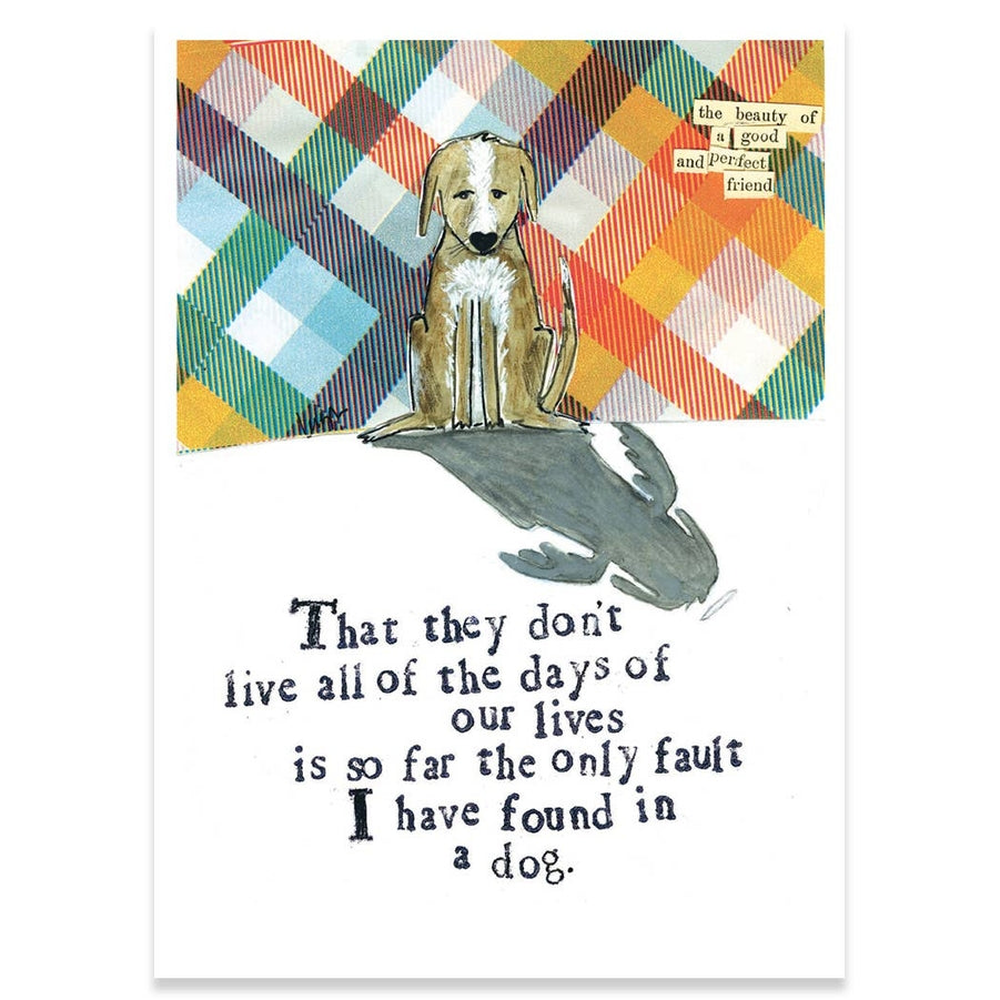 A Good And Perfect Friend Pet Sympathy Greeting Card - Just Fabulous Palm Springs