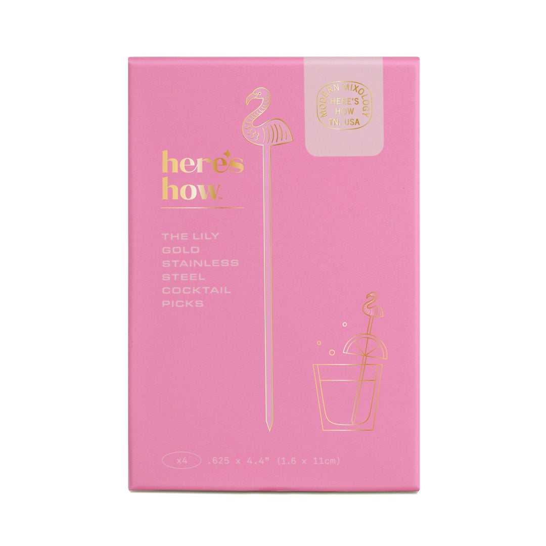 The Lily Flamingo Cocktail Picks - Set of 4