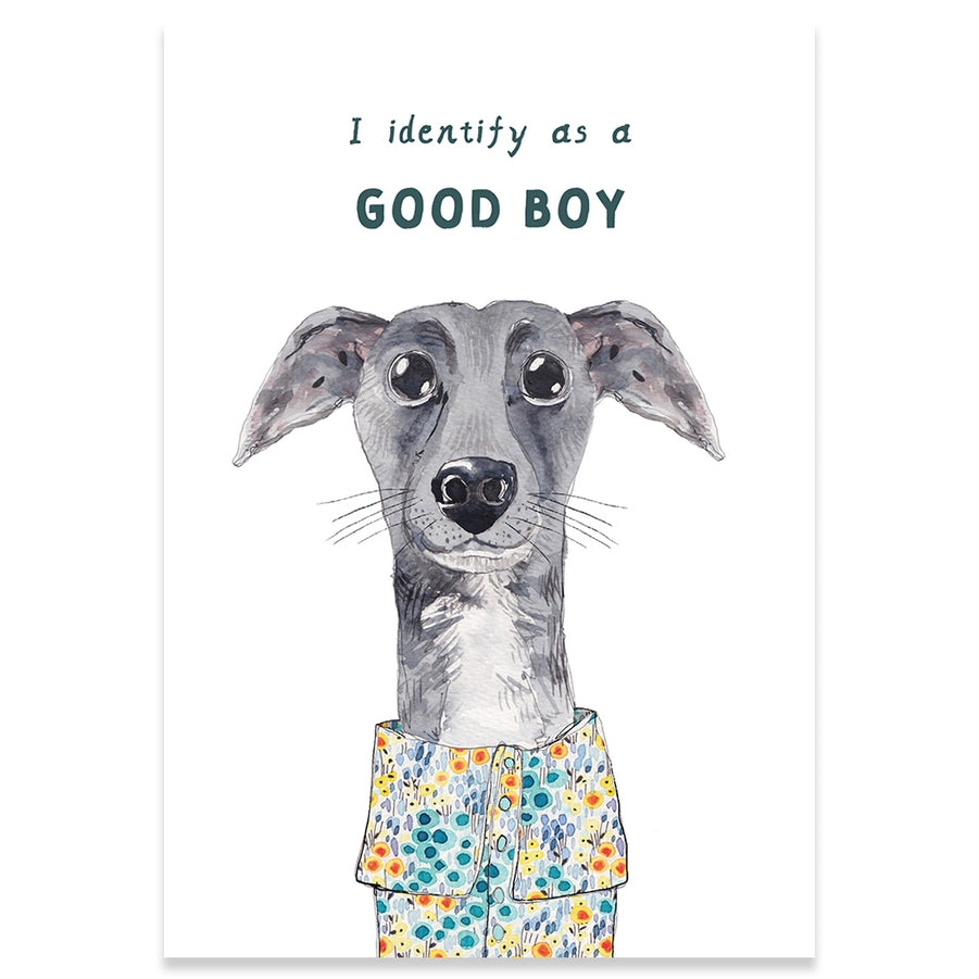 Good Boy Greeting Card - Just Fabulous Palm Springs