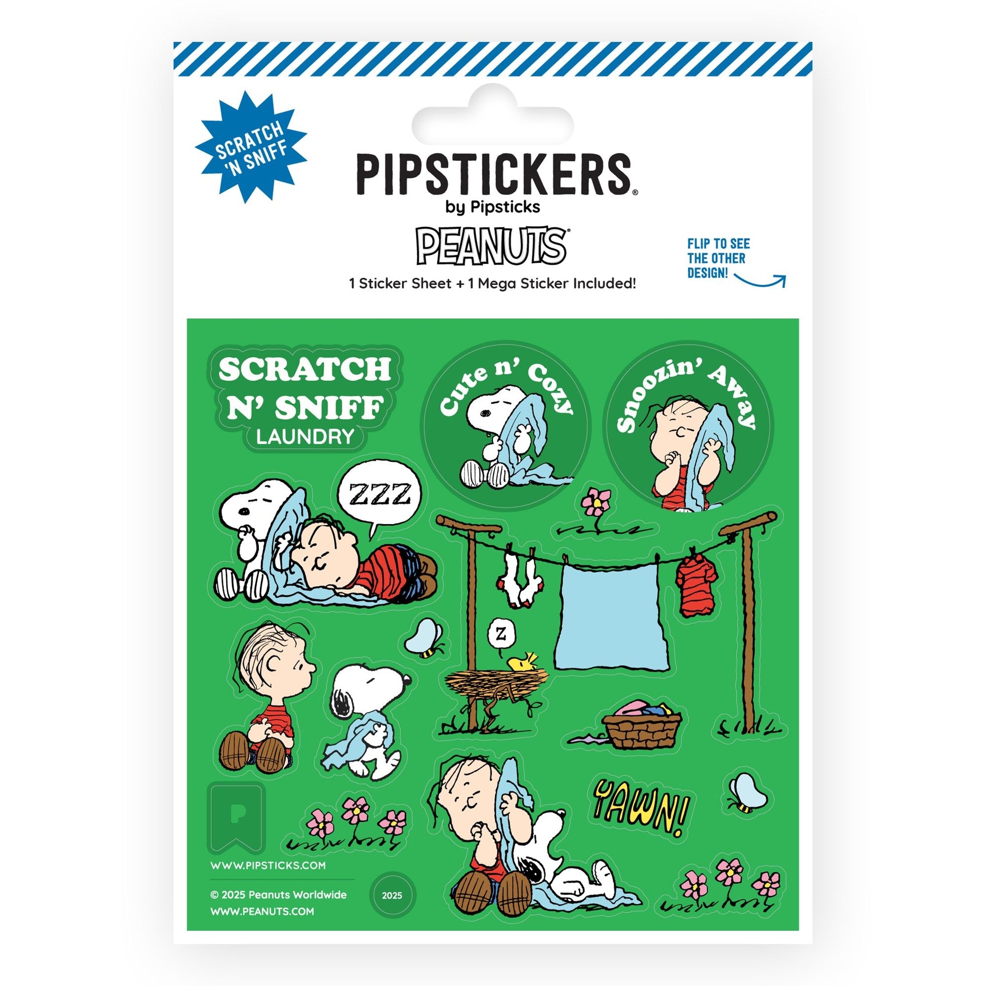 Peanuts Laundry Day Scratch 'N Sniff Sticker