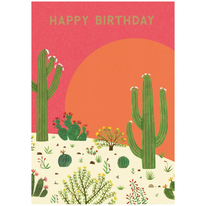 Cactus Grove Birthday Card