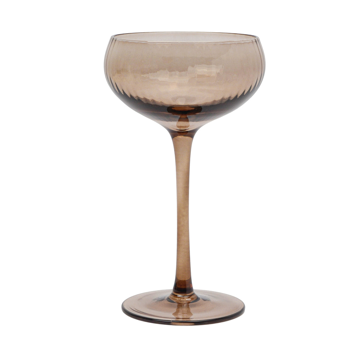The Lou Coupe Glass - Smoke Set of 2