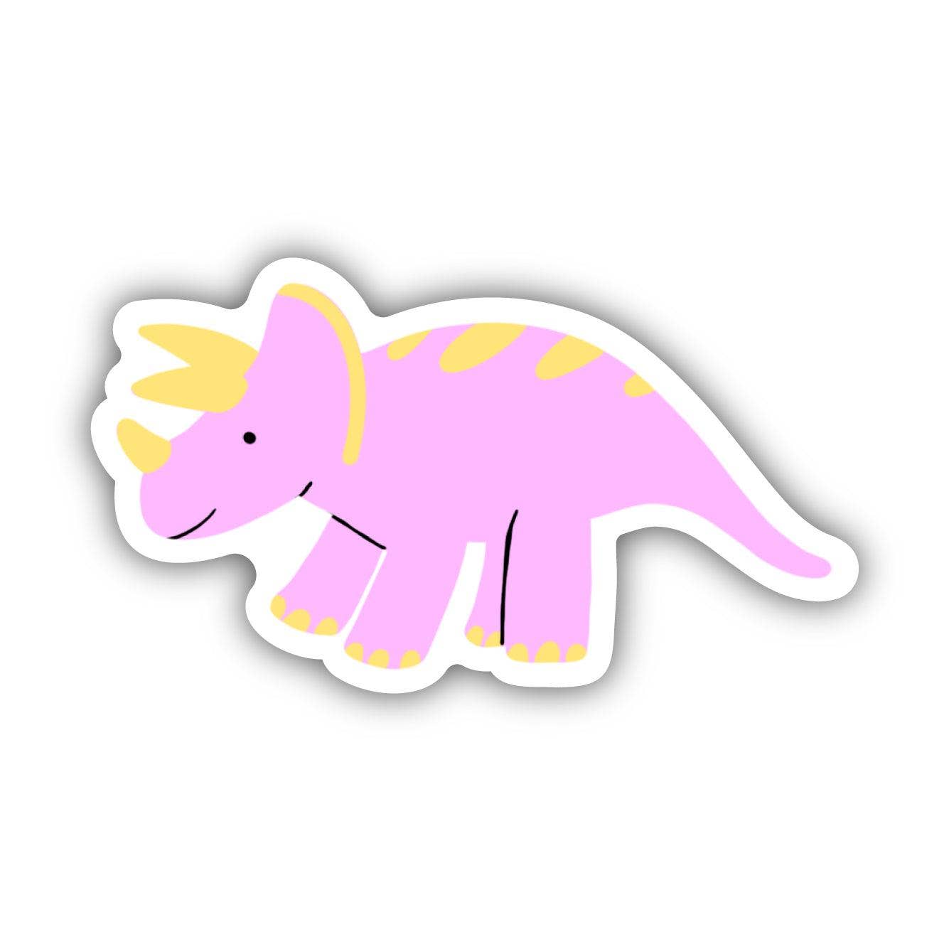 Cute Pink Dinosaur Sticker