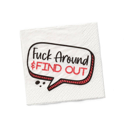 Fuck Around And Find Out Cocktail Napkins