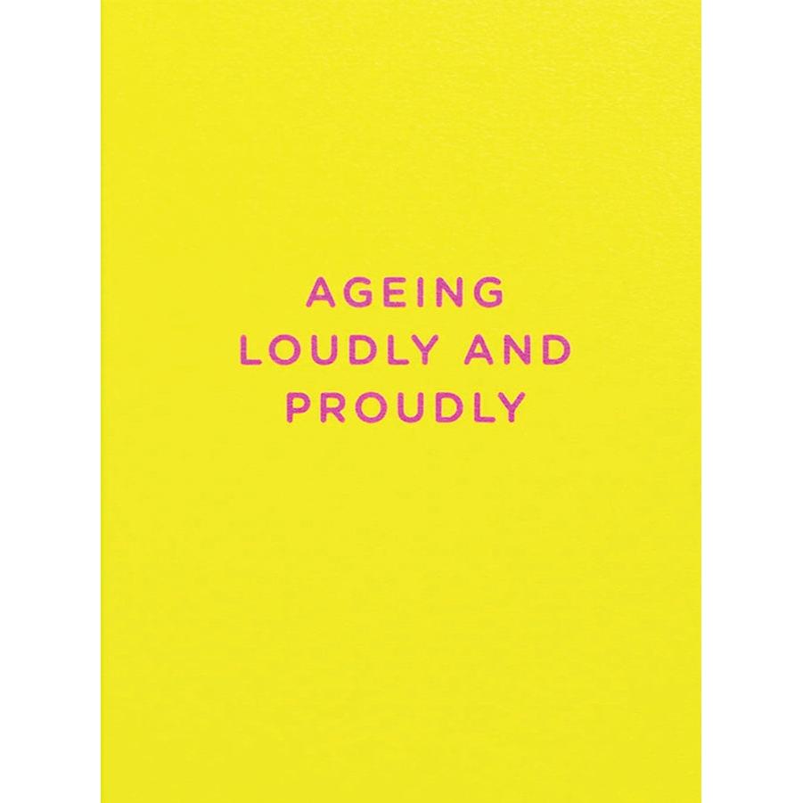Aging Loudly Birthday Card - Just Fabulous Palm Springs