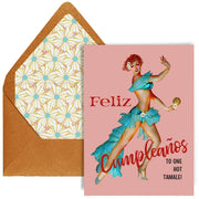Feliz Cumpleanos Tamale Vintage Birthday Card - Just Fabulous Palm Springs