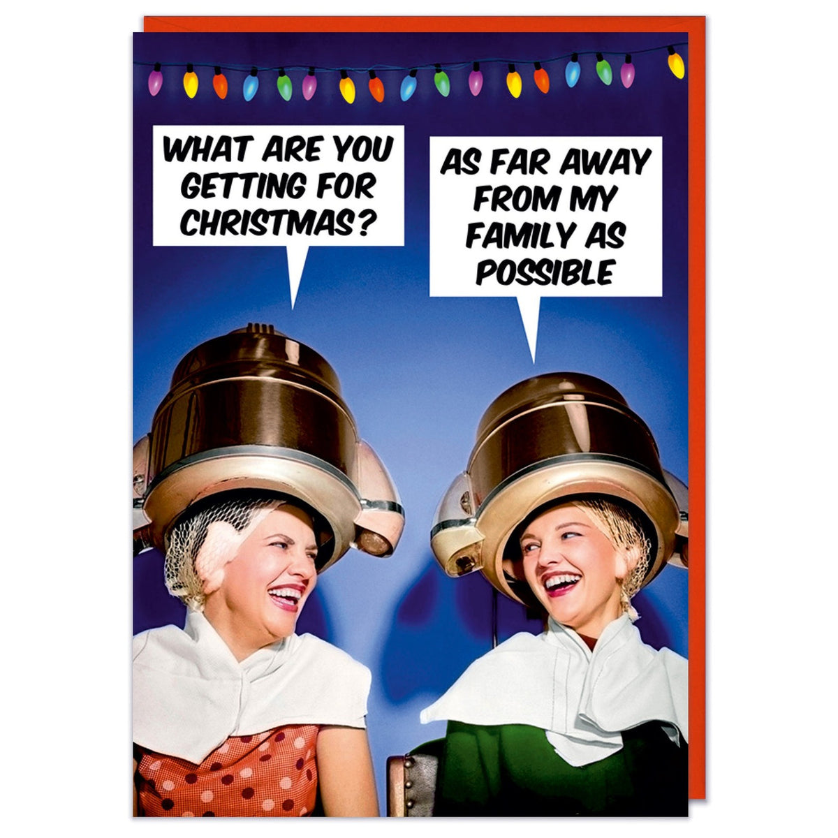 As Far from My Family As Possible Christmas Holiday Card