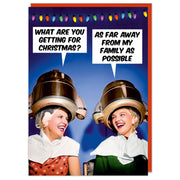 As Far from My Family As Possible Christmas Holiday Card