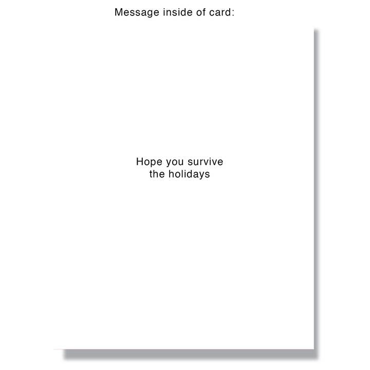 Creepy Santa Knows When You're Awake Holiday Card