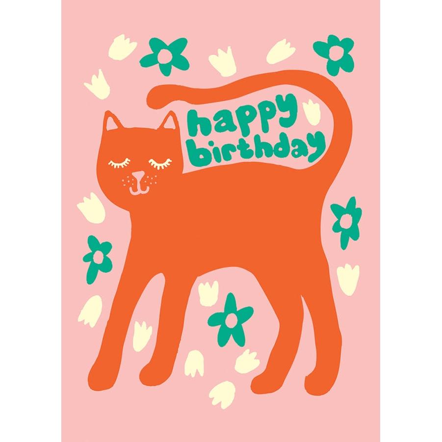 Birthday Cat Birthday Card - Just Fabulous Palm Springs