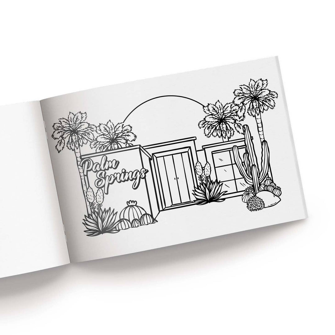 Palm Springs Coloring Book