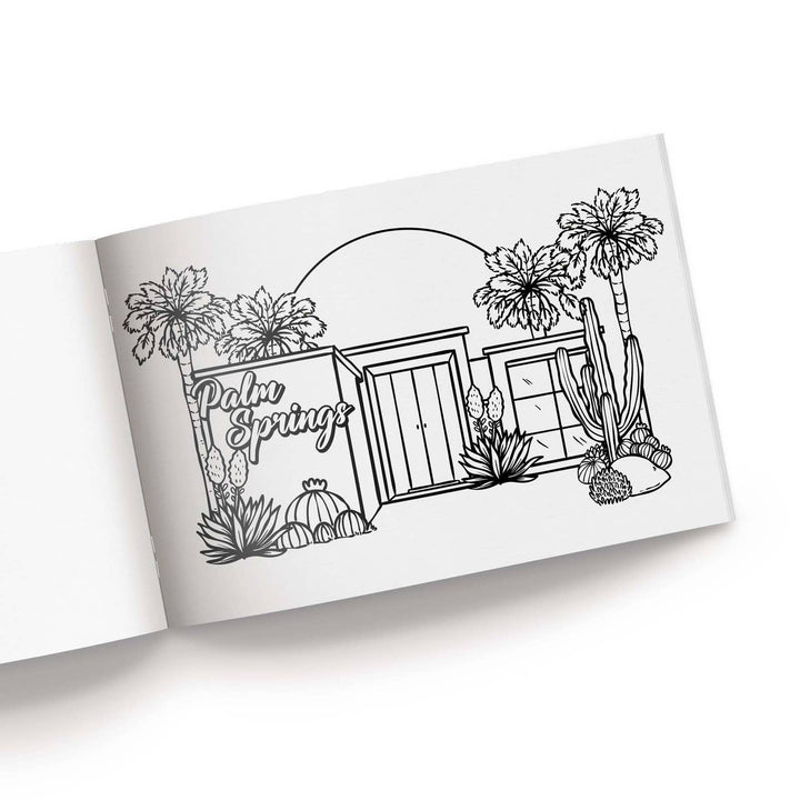 Palm Springs Coloring Book