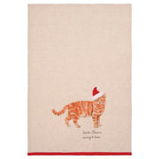 Santa Claws Cat Kitchen Towel