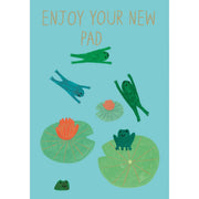 Frog Lily Pad New Home Petite Card
